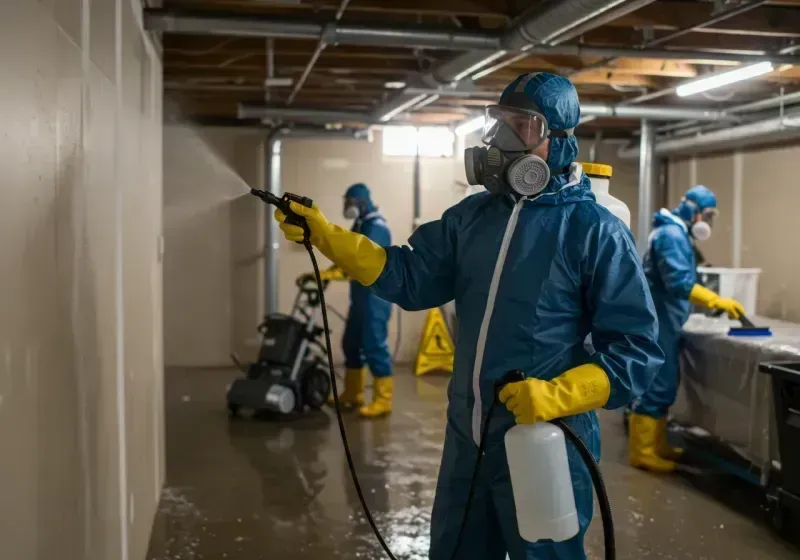 Basement Sanitization and Antimicrobial Treatment process in Newark, TX